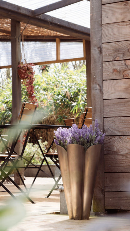 Stainless Steel Flora Plant Pot by From The Anvil