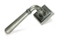 From The Anvil's Pewter Patina Newbury Lever on Rose Set (Unsprung)