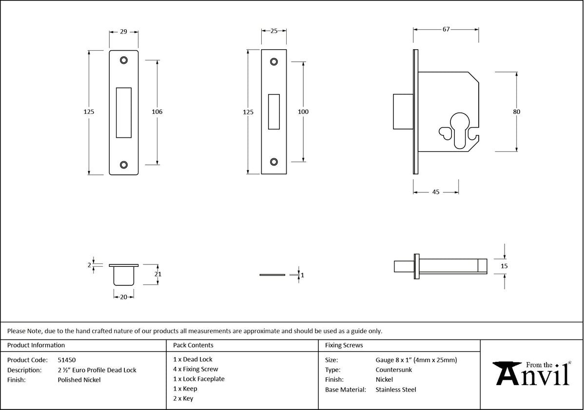Euro Profile Deadlock by From The Anvil