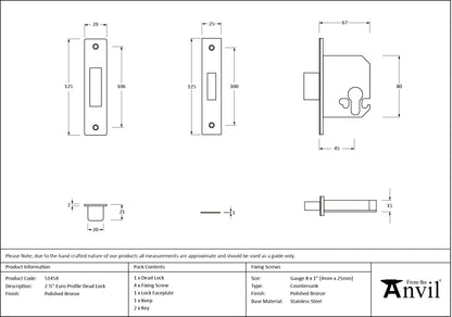 Euro Profile Deadlock by From The Anvil