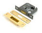 From The Anvil's Polished Brass Euro Profile Deadlock