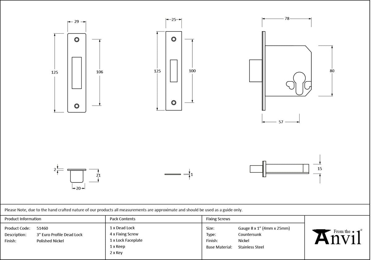 Euro Profile Deadlock by From The Anvil