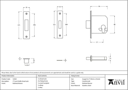 Euro Profile Deadlock by From The Anvil
