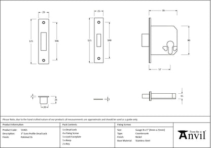 Euro Profile Deadlock by From The Anvil