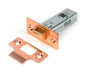 From The Anvil's Polished Bronze Tubular Mortice Latch