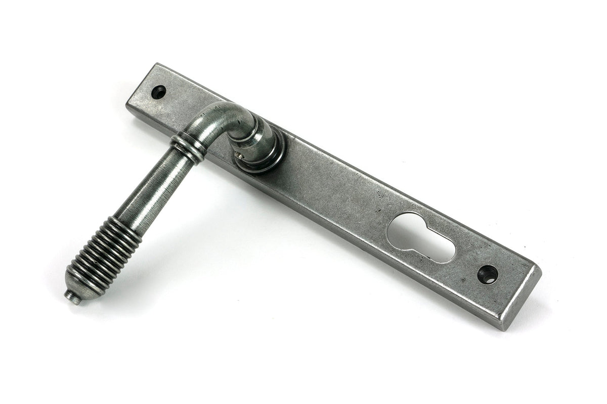Reeded Slimline Lever Espag. Lock Set by From The Anvil