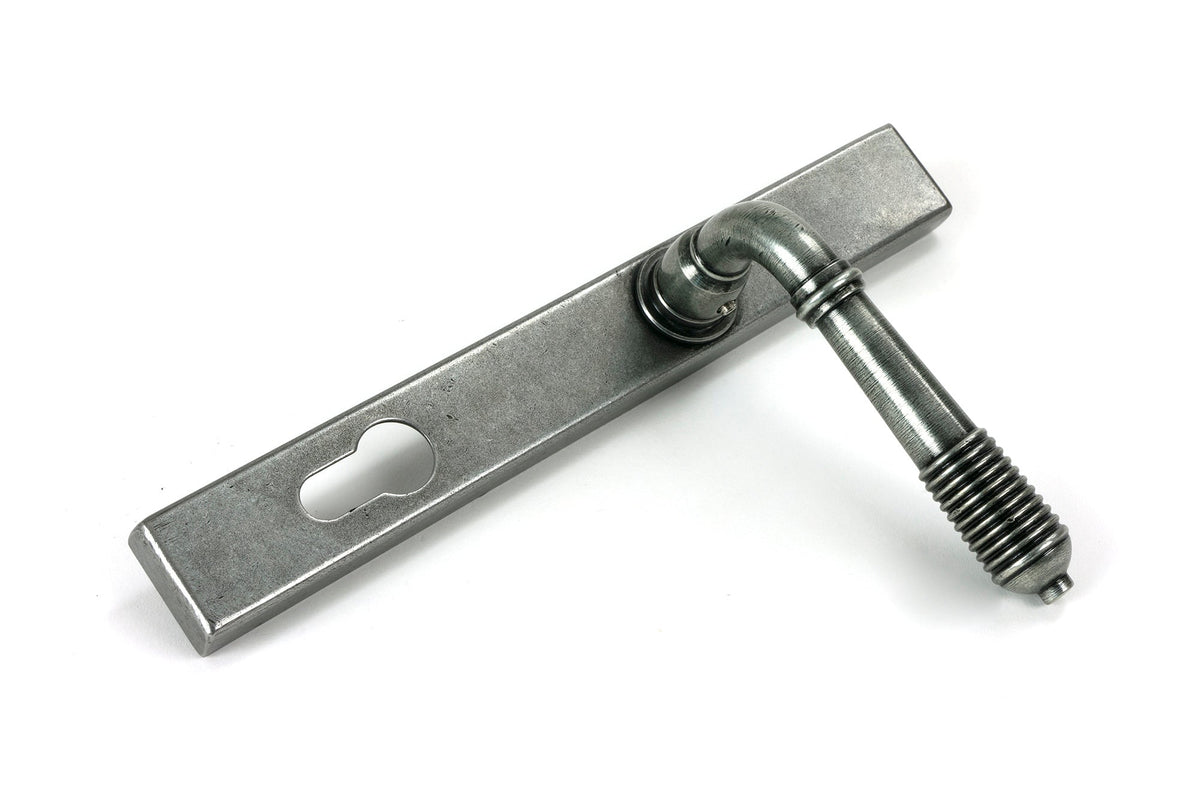 Reeded Slimline Lever Espag. Lock Set by From The Anvil