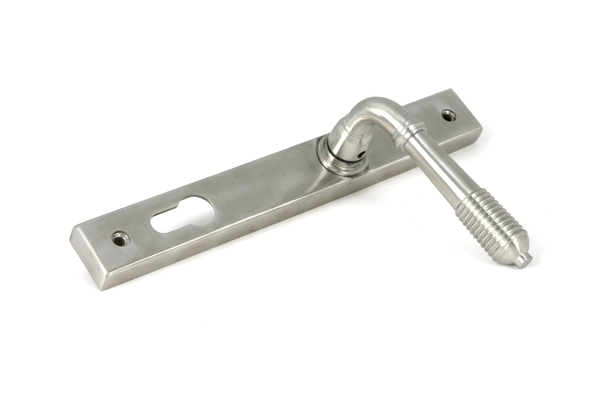 Reeded Slimline Lever Espag. Lock Set by From The Anvil