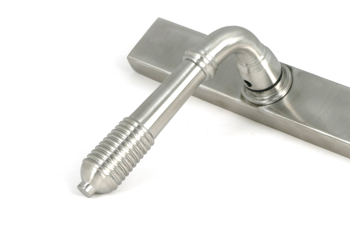 Reeded Slimline Lever Espag. Lock Set by From The Anvil