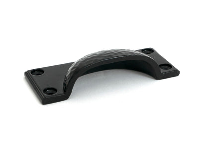 Hammered Art Deco Drawer Pull by From The Anvil