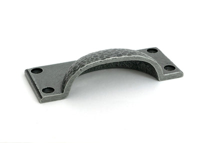 Hammered Art Deco Drawer Pull by From The Anvil