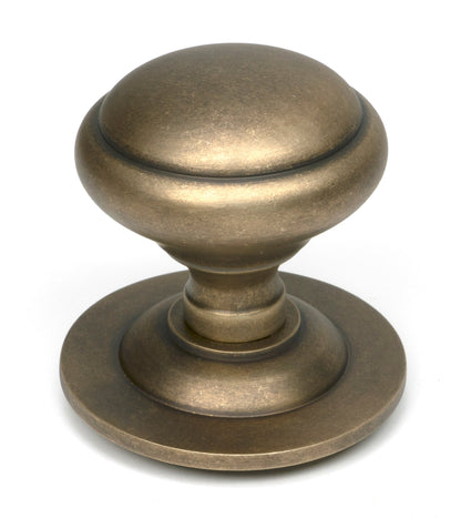 From The Anvil's Burnished Brass Round Centre Door Knob