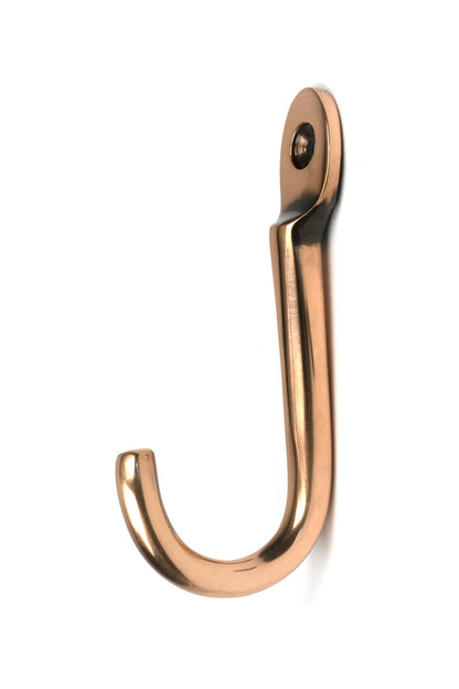 From The Anvil's Polished Bronze Traditional Coat Hook