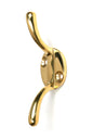 From The Anvil's Polished Brass Newbury Cleat Hook