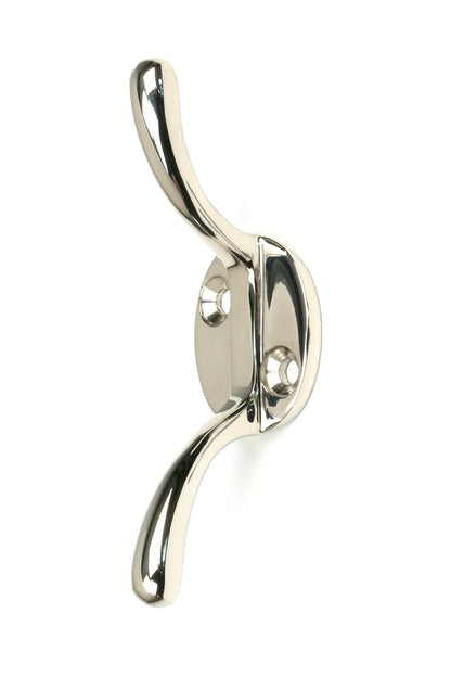 From The Anvil's Polished Nickel Newbury Cleat Hook