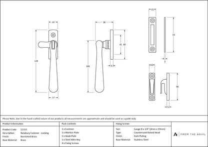 Locking Newbury Fastener by From The Anvil