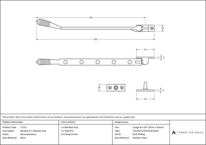 Reeded Stay by From The Anvil