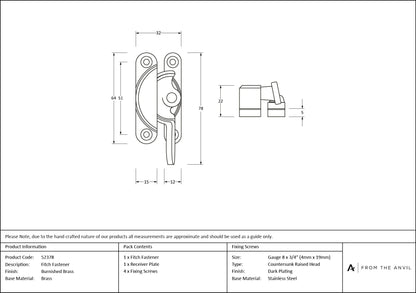 Fitch Fastener by From The Anvil
