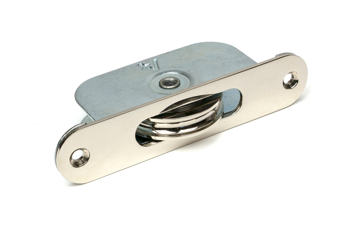 From The Anvil's Polished Nickel Radiused Sash Pulley 75kg