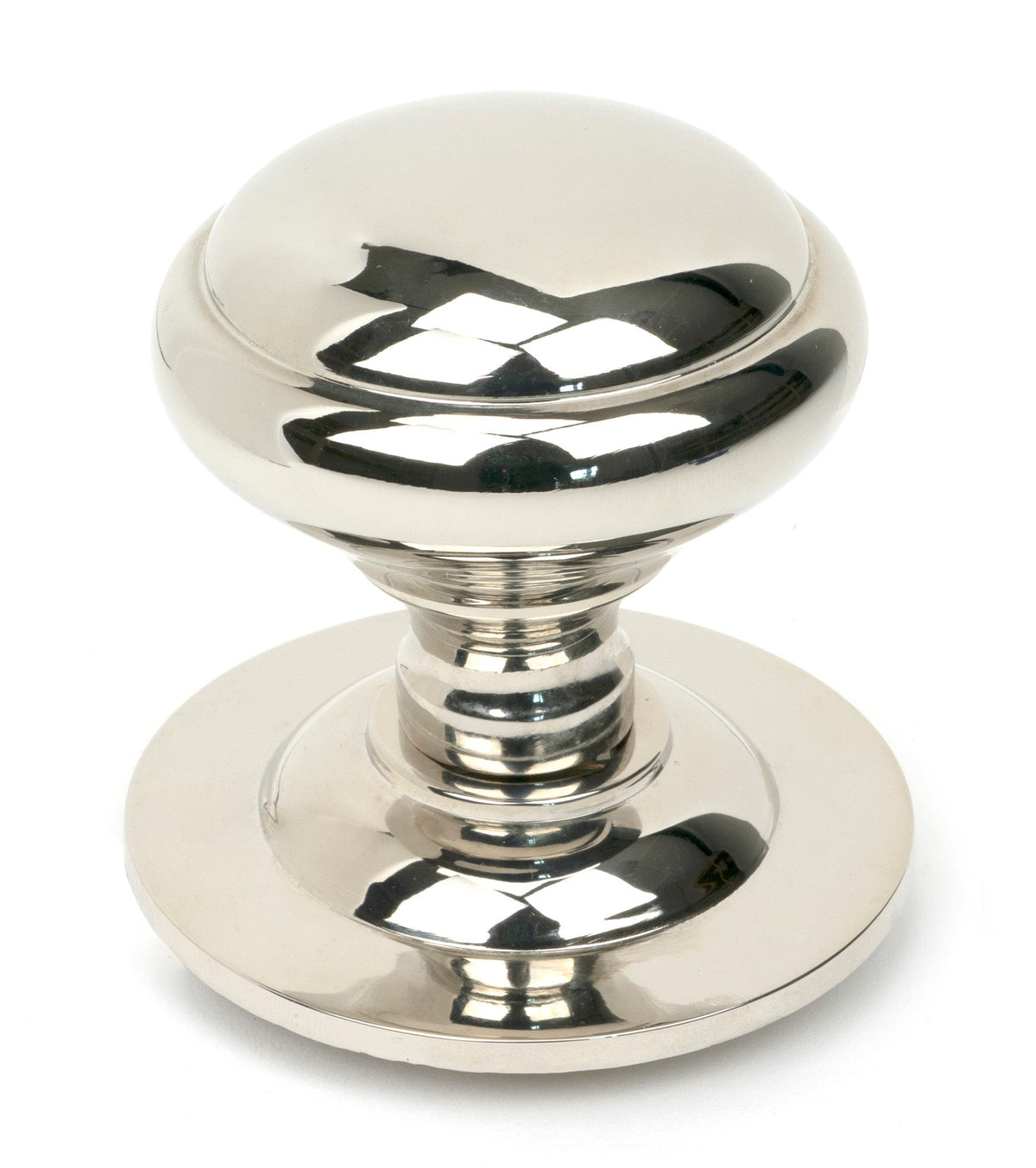 From The Anvil's Polished Nickel Round Centre Door Knob