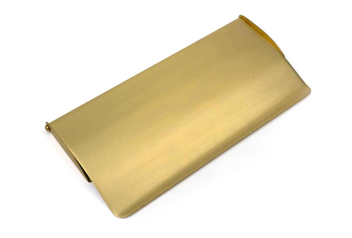 From The Anvil's Satin Brass Letter Plate Cover