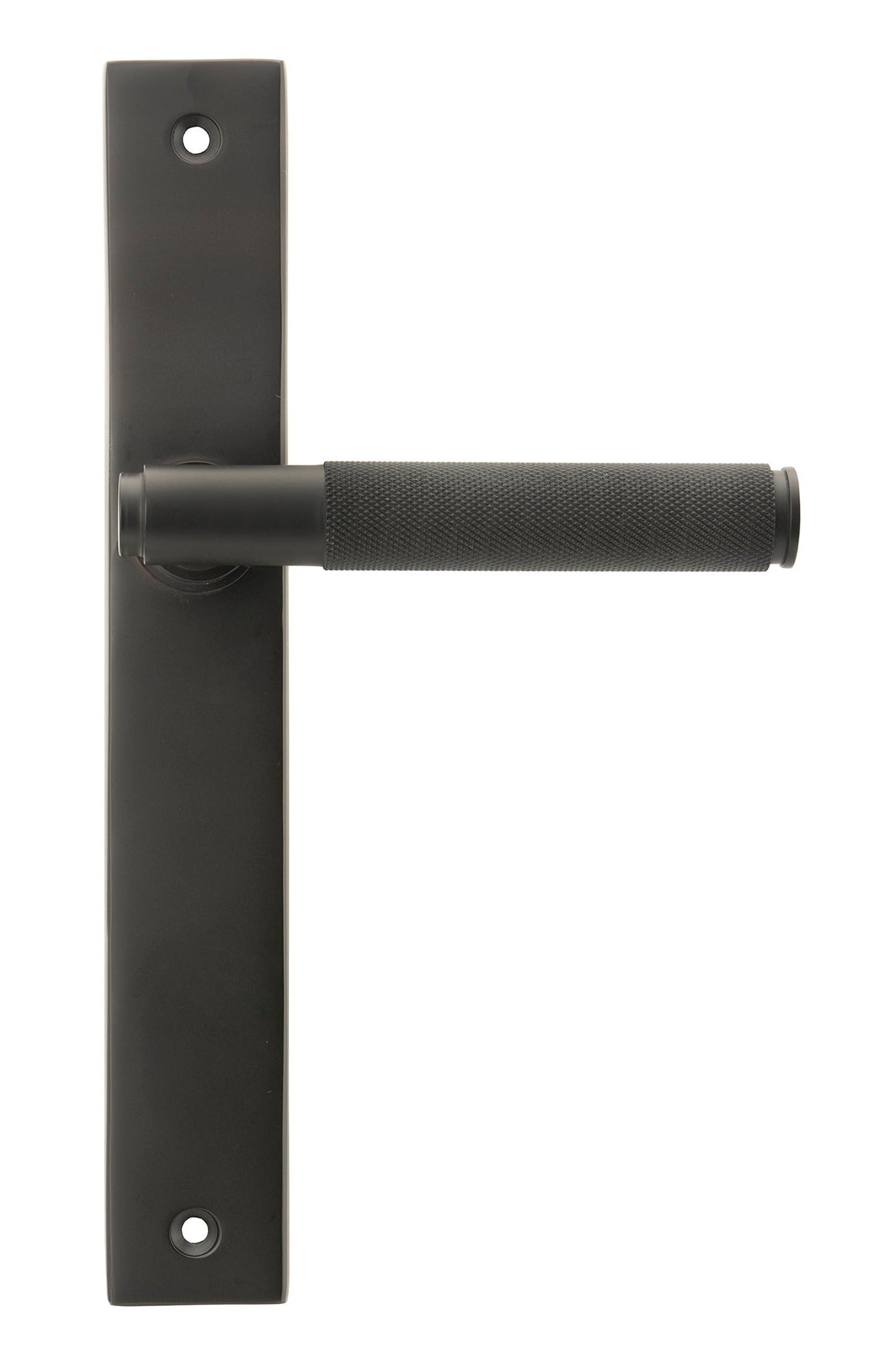 From The Anvil's Aged Bronze Brompton Slimline Lever Espag. Latch Set