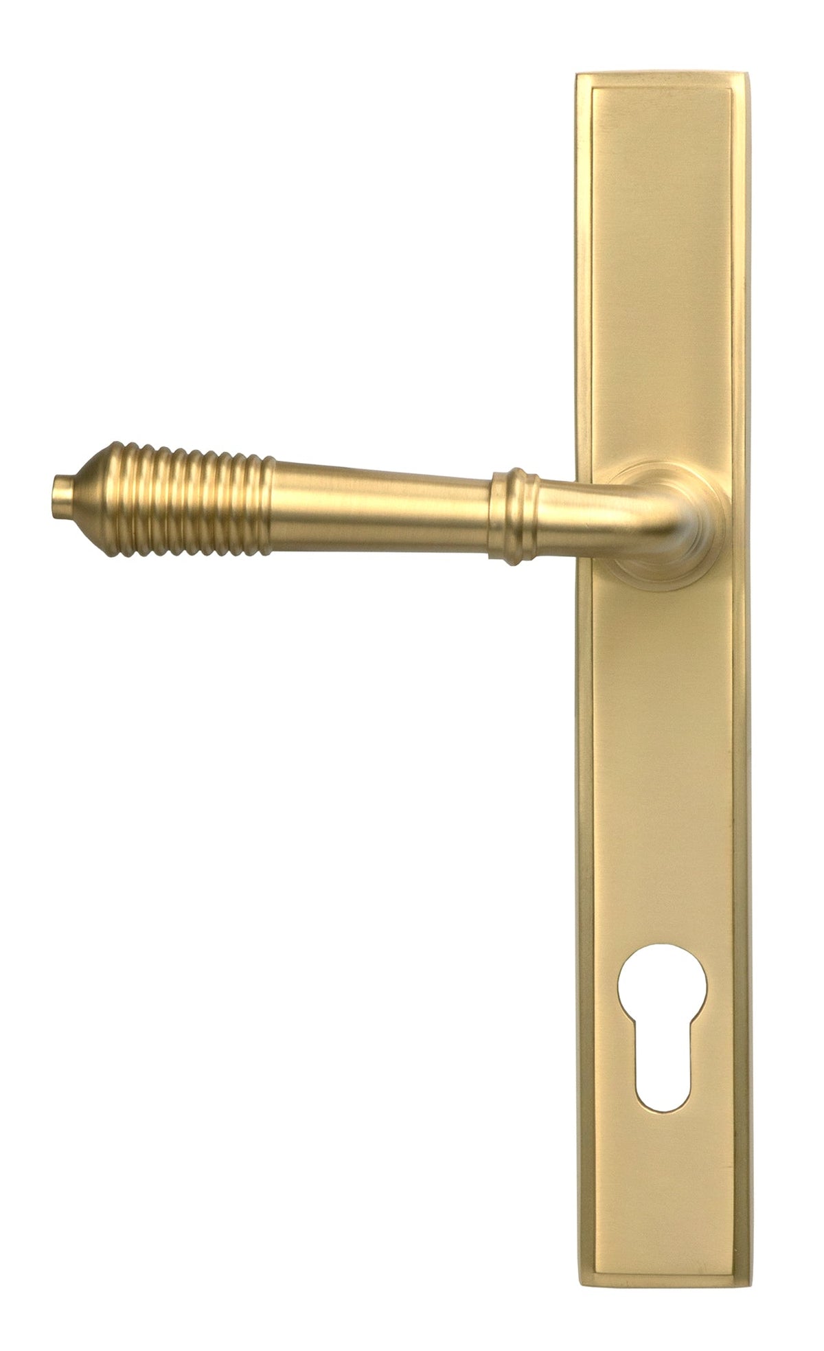 Reeded Slimline Lever Espag. Lock Set by From The Anvil
