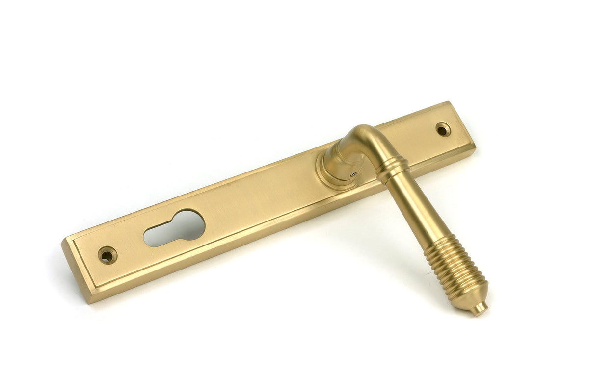 Reeded Slimline Lever Espag. Lock Set by From The Anvil