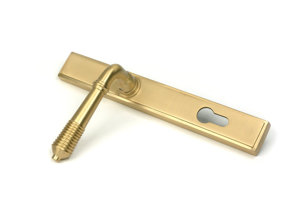 Reeded Slimline Lever Espag. Lock Set by From The Anvil