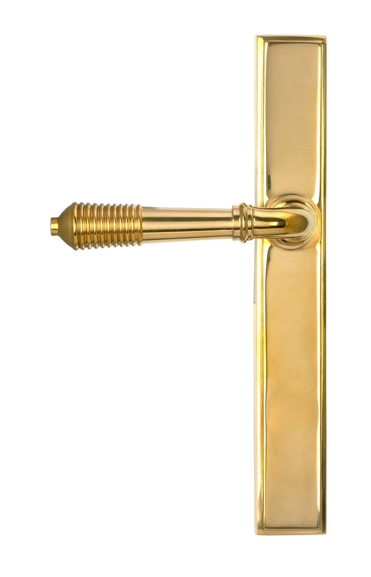 Reeded Slimline Lever Espag. Latch Set by From The Anvil