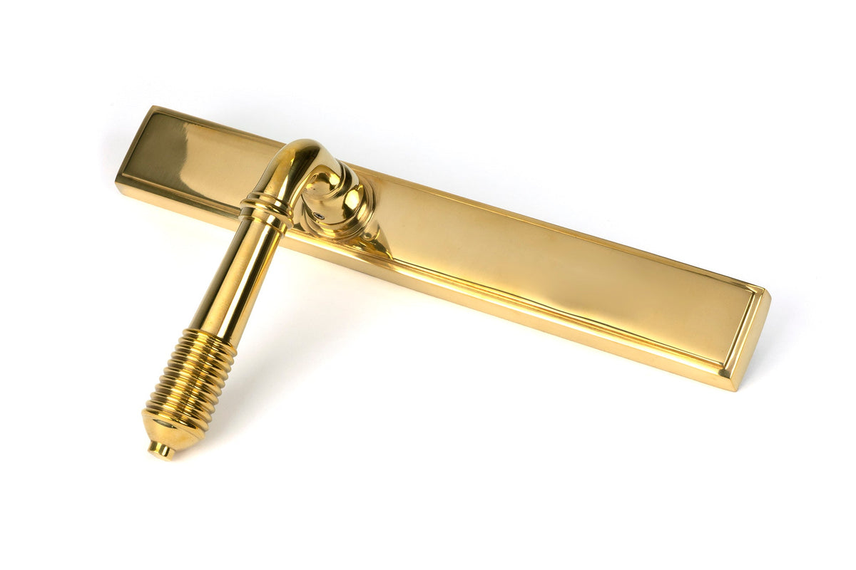 Reeded Slimline Lever Espag. Latch Set by From The Anvil