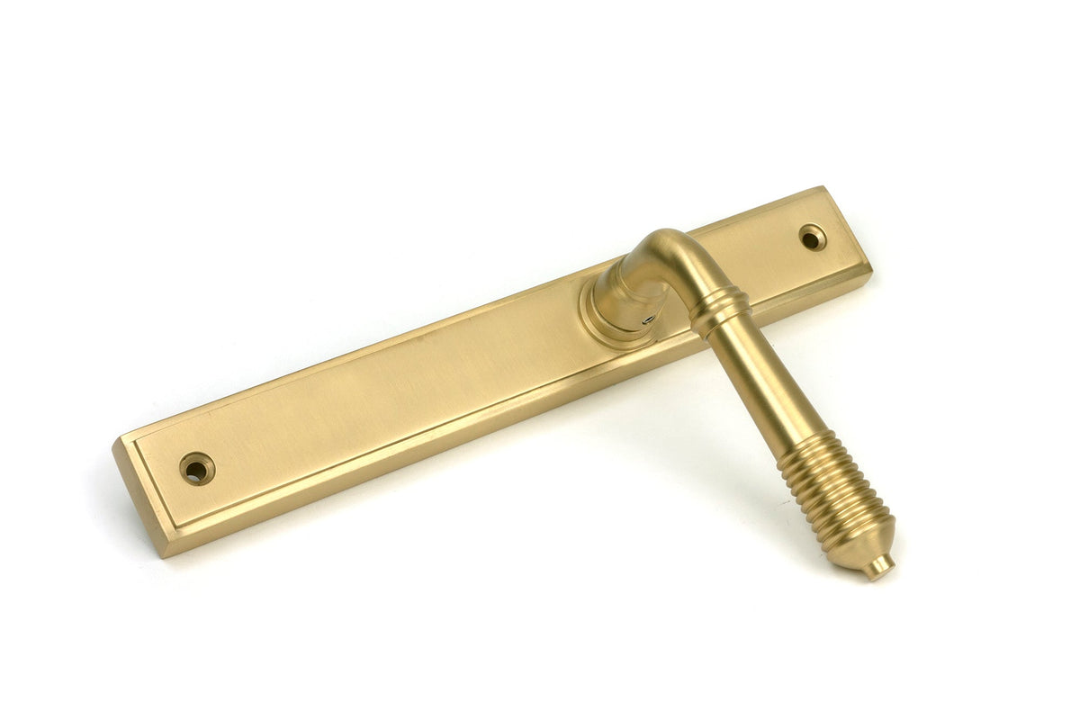 Reeded Slimline Lever Espag. Latch Set by From The Anvil