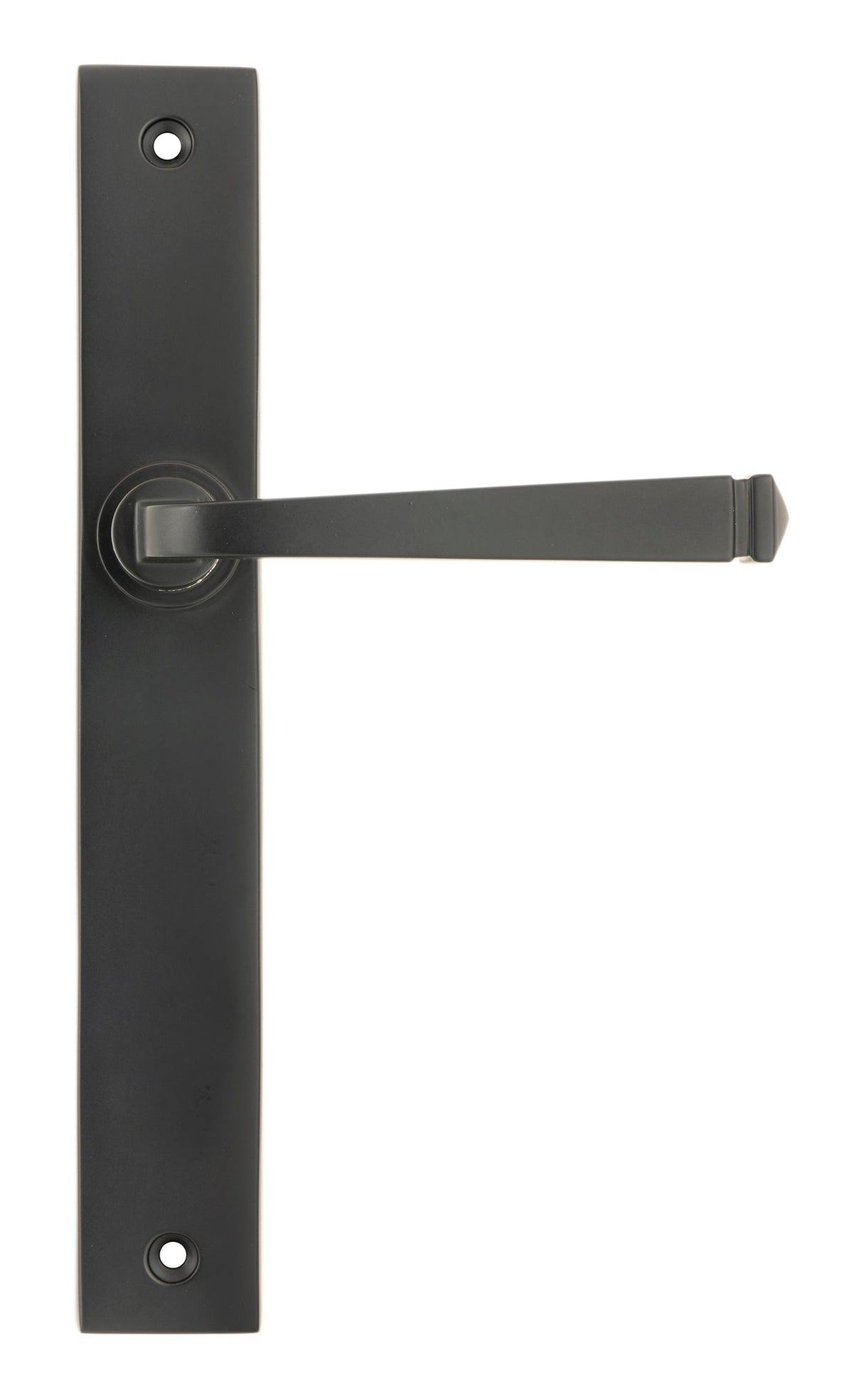 From The Anvil's Aged Bronze Avon Slimline Lever Espag. Latch Set