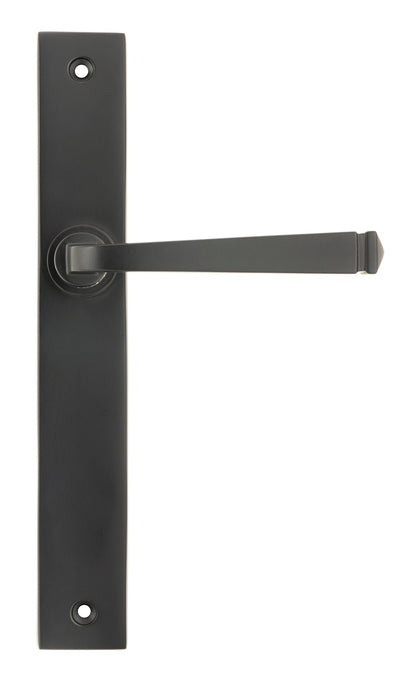 From The Anvil's Aged Bronze Avon Slimline Lever Espag. Latch Set
