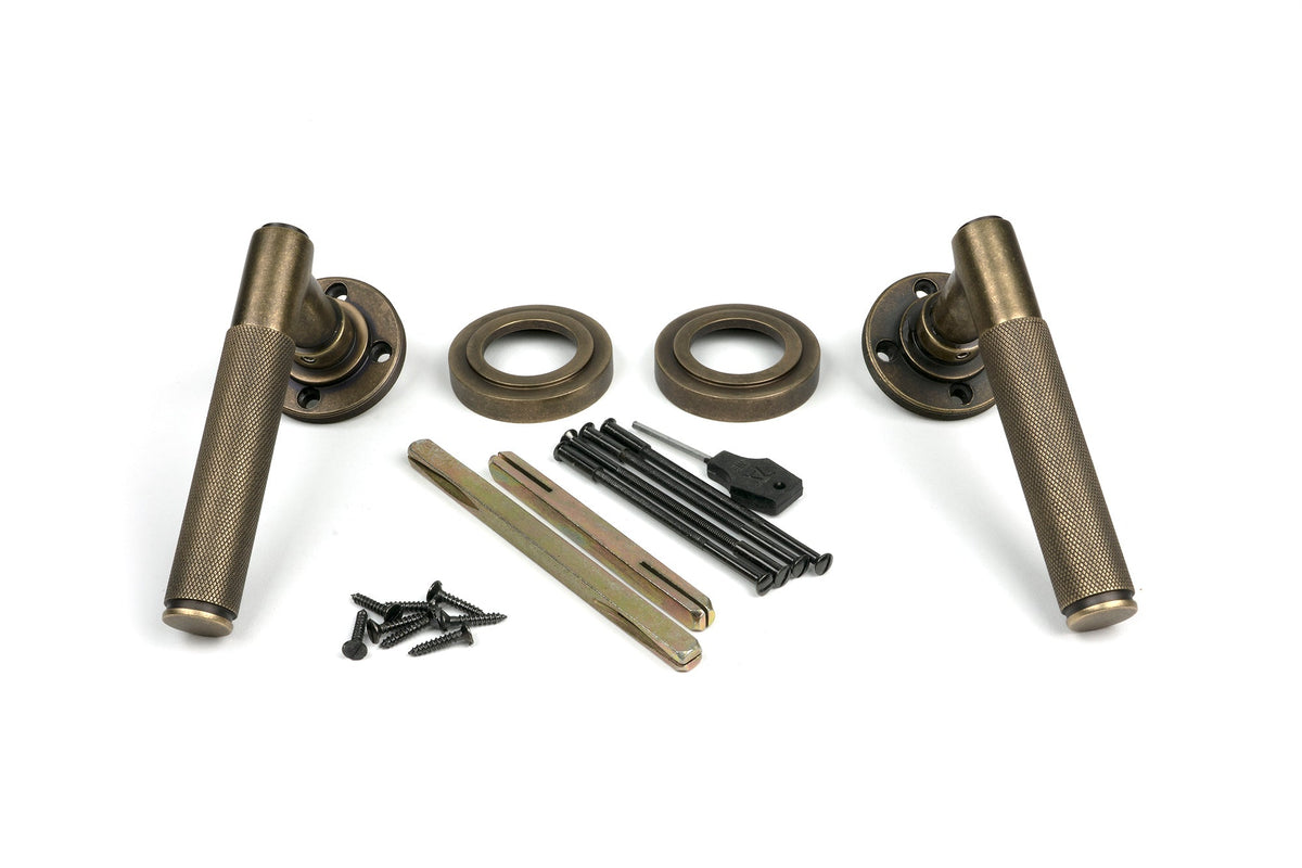 Brompton Lever on Rose Set (Sprung) by From The Anvil