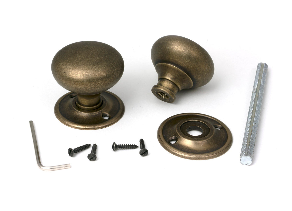 Mushroom Mortice/Rim Knob Set by From The Anvil
