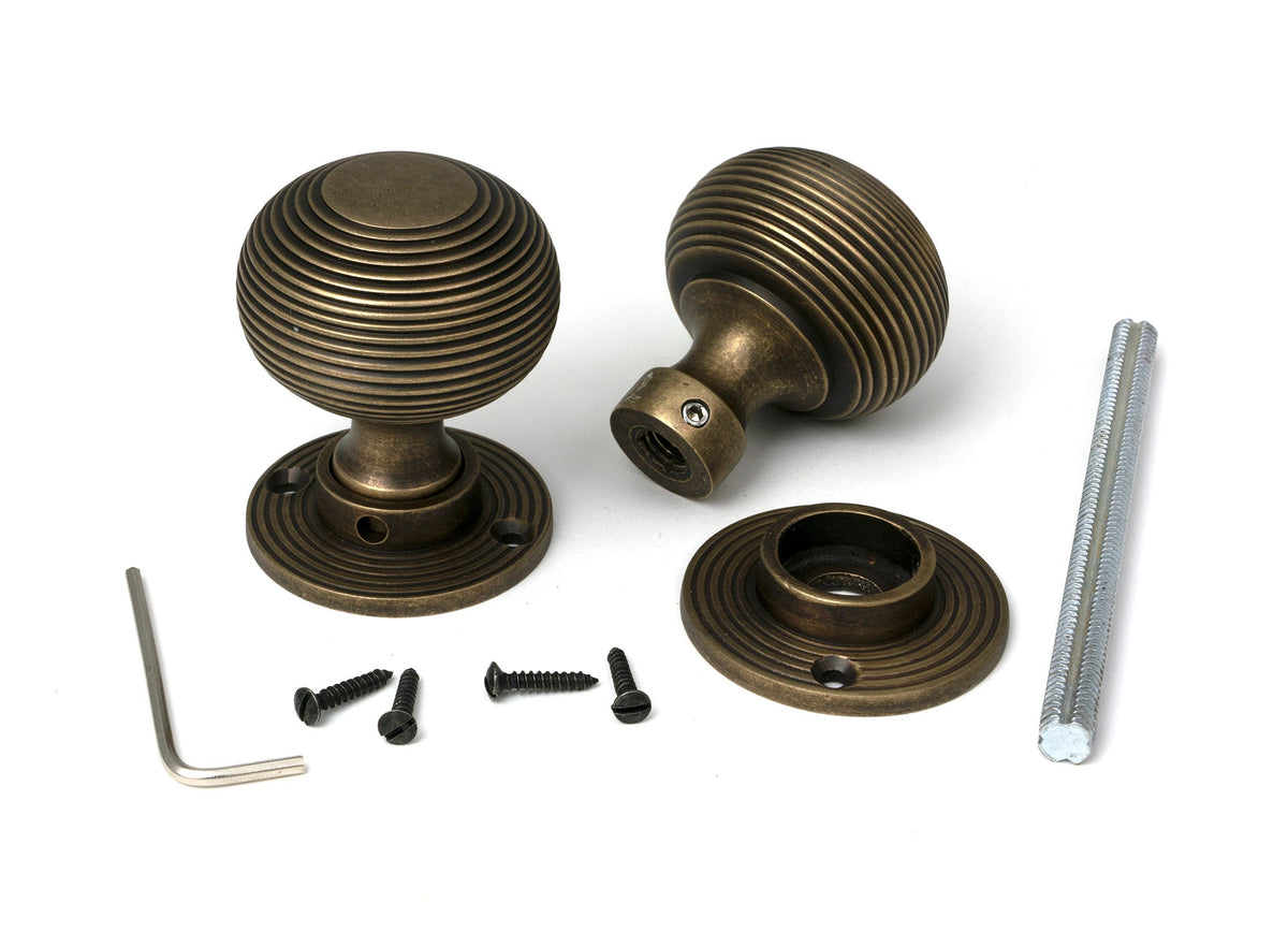 Heavy Beehive Mortice/Rim Knob Set by From The Anvil