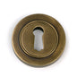 From The Anvil's Burnished Brass Round Escutcheon
