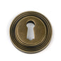 From The Anvil's Burnished Brass Round Escutcheon