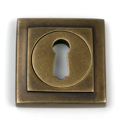 From The Anvil's Burnished Brass Round Escutcheon