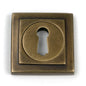 From The Anvil's Burnished Brass Round Escutcheon