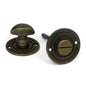 From The Anvil's Burnished Brass Round Thumbturn Set