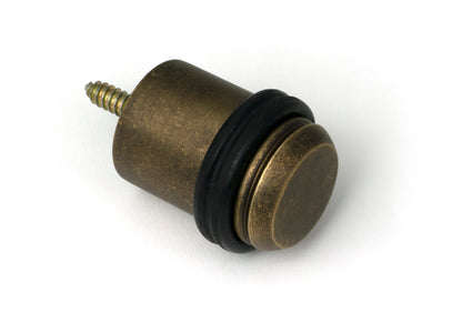From The Anvil's Burnished Brass Floor Mounted Door Stop