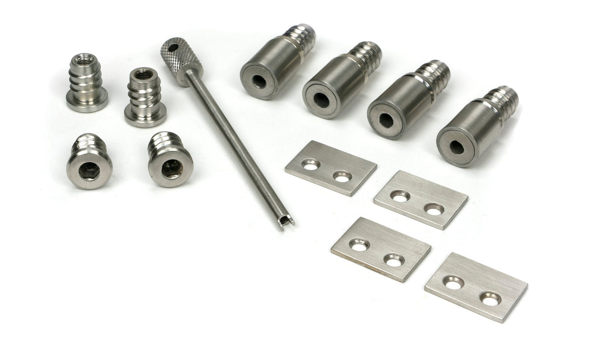 From The Anvil's Satin Marine SS (316) Secure Stops (Pack of 4)