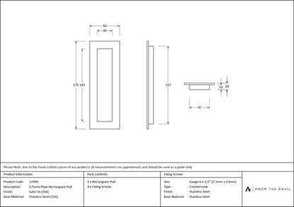 Plain Rectangular Pull by From The Anvil