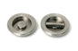 From The Anvil's Satin Marine SS (316) Art Deco Round Pull - Privacy Set