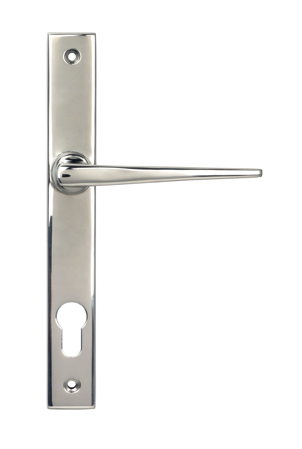From The Anvil's Polished Marine SS (316) Eaton Slimline Lever Espag. Lock Set