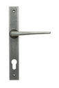 From The Anvil's Pewter Patina Eaton Slimline Lever Espag. Lock Set
