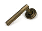 From The Anvil's Burnished Brass Brompton Lever on Rose Set (Unsprung)
