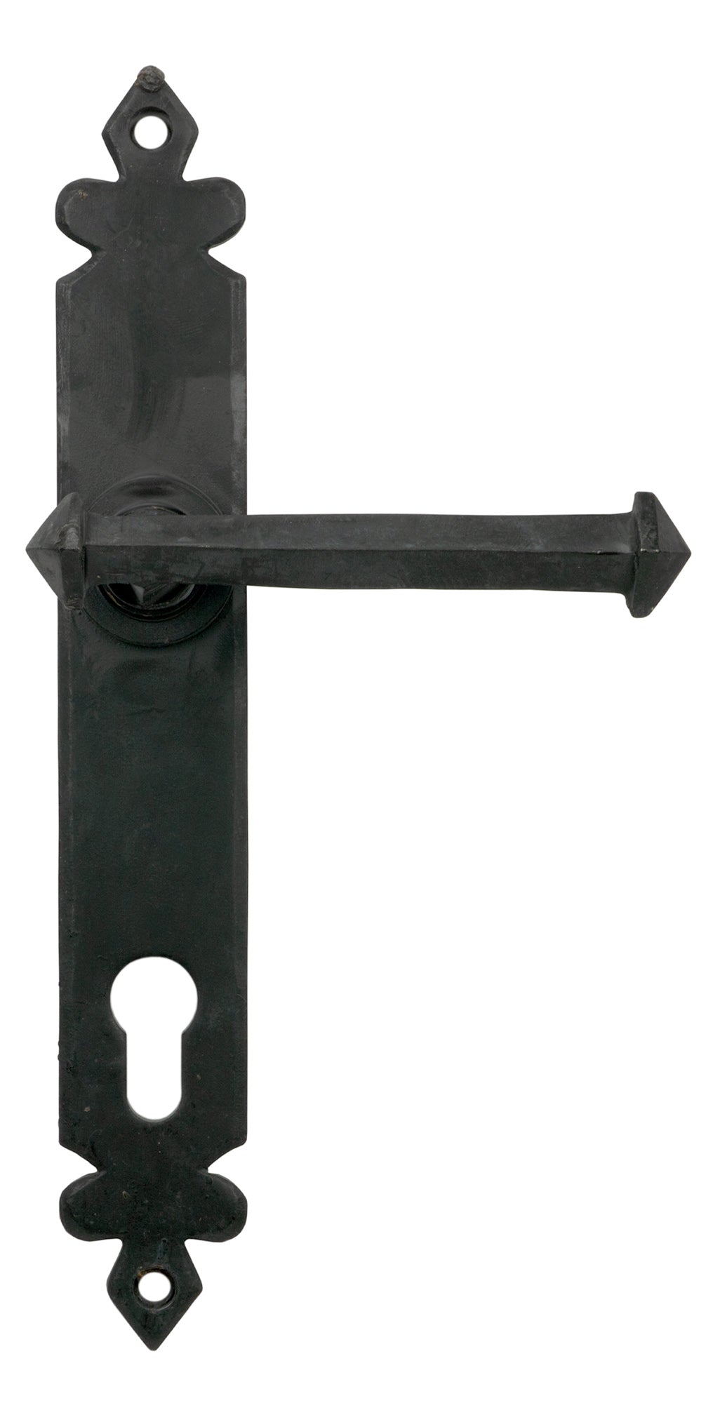 From The Anvil's External Beeswax Tudor Lever Espag. Lock Set